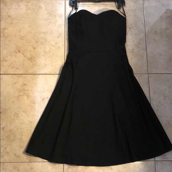 WHITE HOUSE BLACK MARKET DRESS Black SZ 8 - Picture 5 of 6